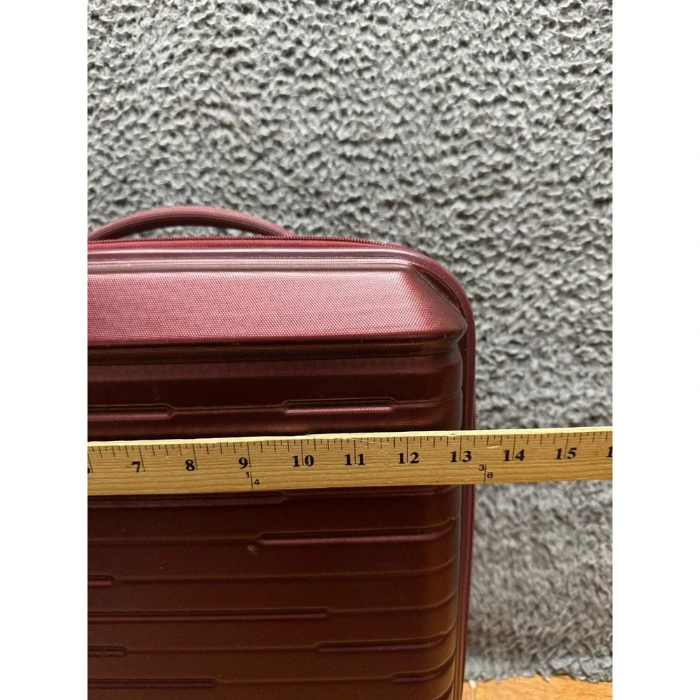 Samsonite Silhouette 16‎ Hardside Spinner Under-Seat Wheeled Luggage Burgundy